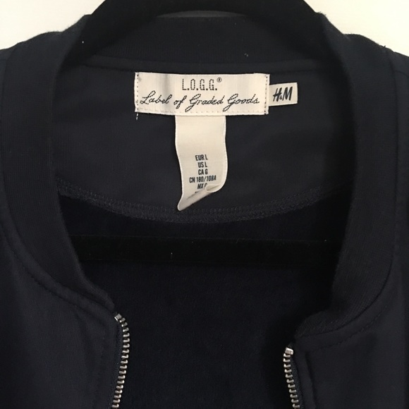 Dark Navy Bomber Jacket - Picture 3 of 3